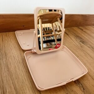 Vintage MARY KAY Travel Magnify Two Sided‎ Mirror in Carry Case